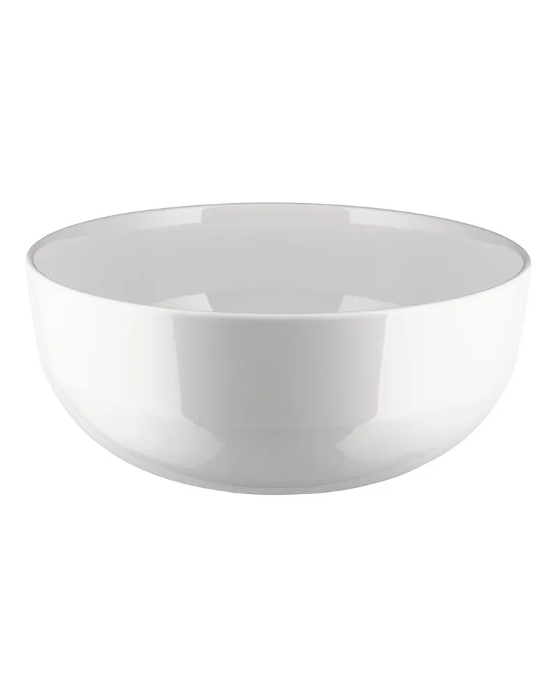 Alessi Salatschüssel Itsumo - Weiß - Porzellan - Designer Naoto Fukasawa 