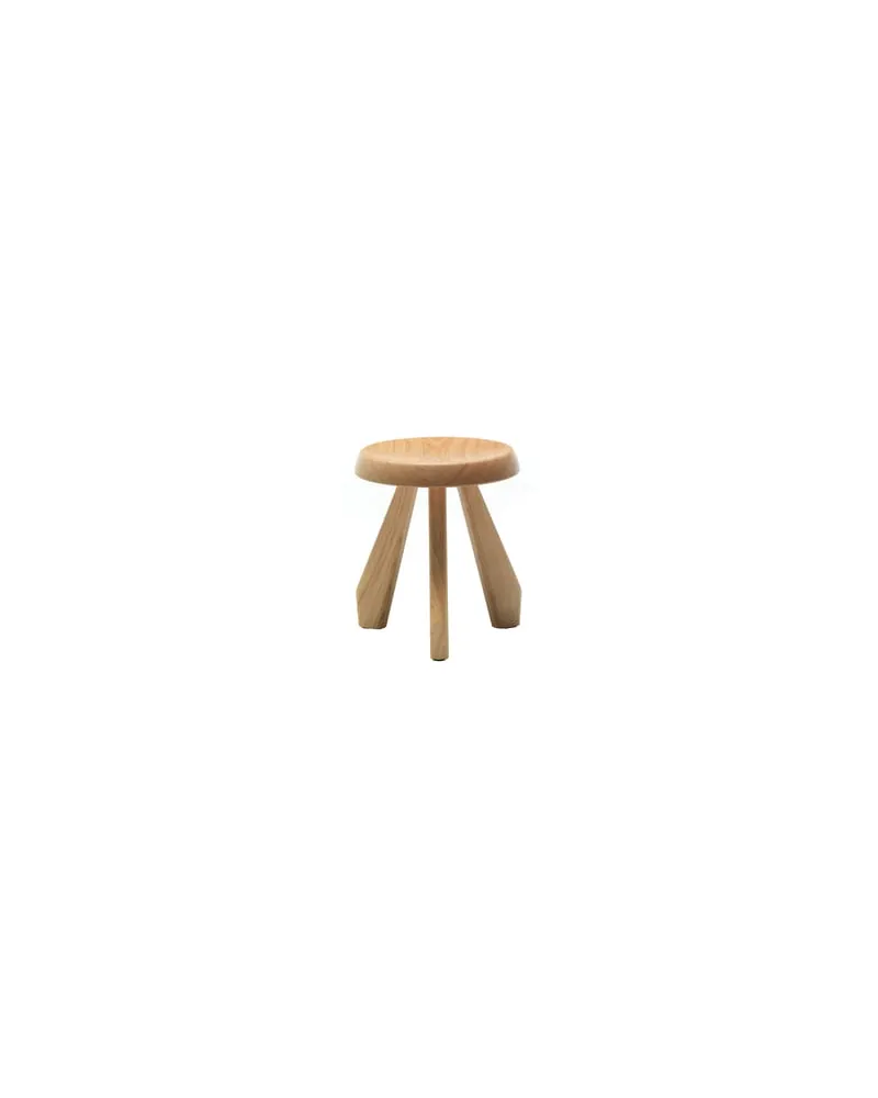 Cassina Hocker i Maestri - Holz natur - massive Eiche - Designer Charlotte Perriand 