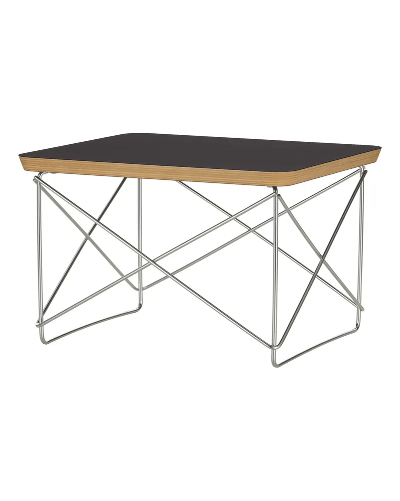 Vitra Beistelltisch Occasional Table LTR - Braun - Edelstahldraht - Designer Charles & Ray Eames 