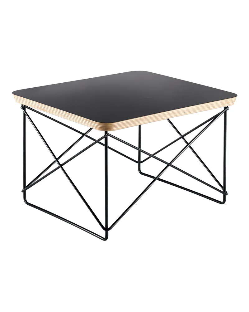 Vitra Beistelltisch Occasional Table LTR - Braun - Edelstahldraht - Designer Charles & Ray Eames 