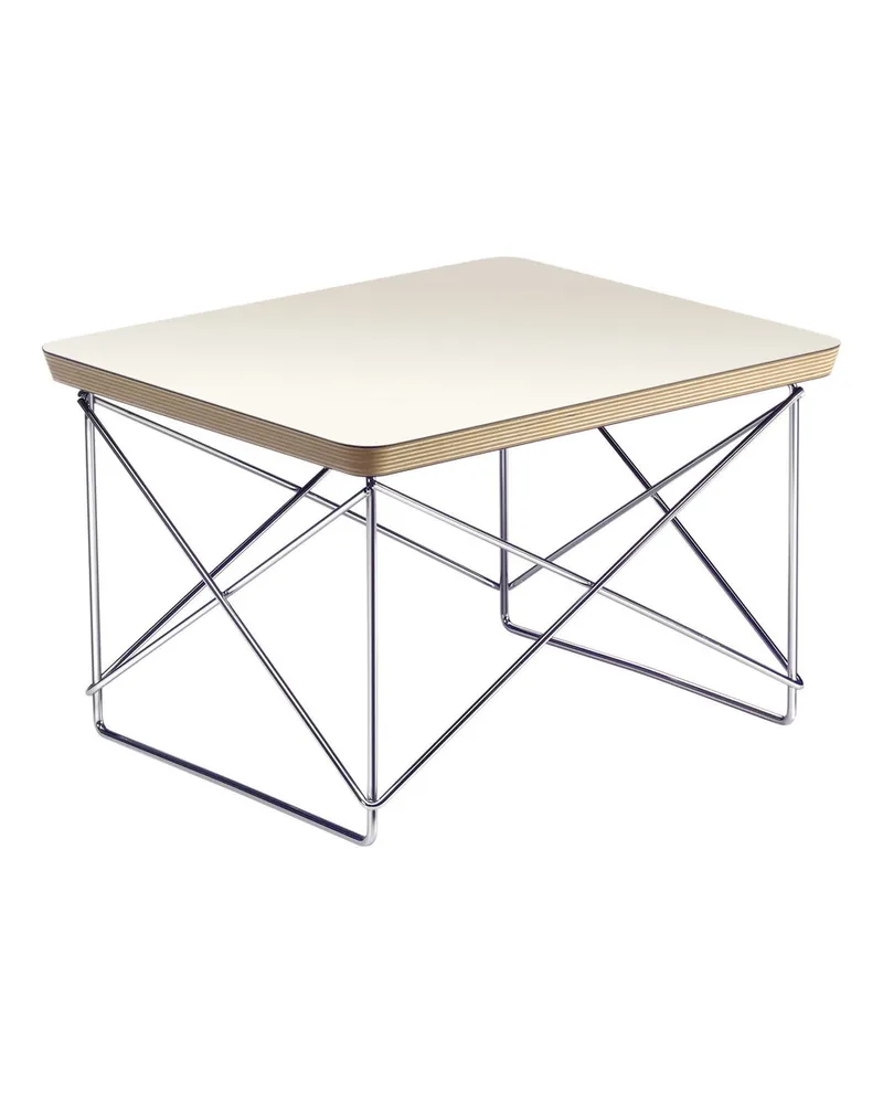 Vitra Beistelltisch Occasional Table LTR - Braun - Edelstahldraht - Designer Charles & Ray Eames 