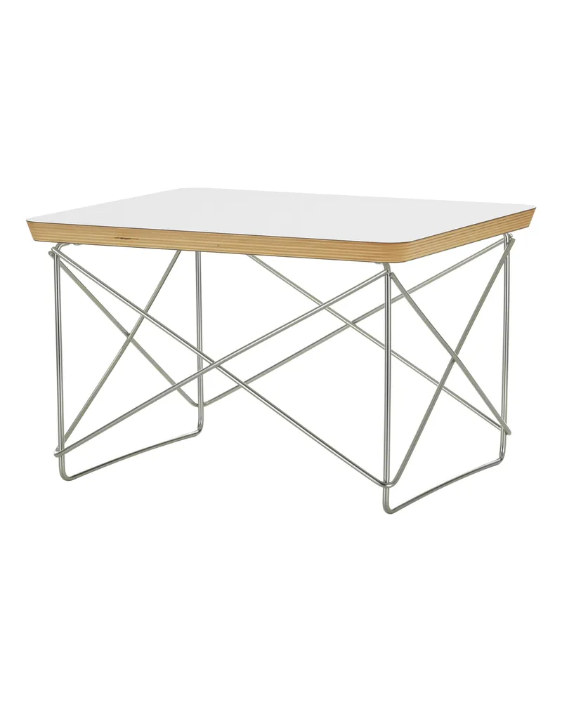 Vitra Beistelltisch Occasional Table LTR - Braun - Edelstahldraht - Designer Charles & Ray Eames 
