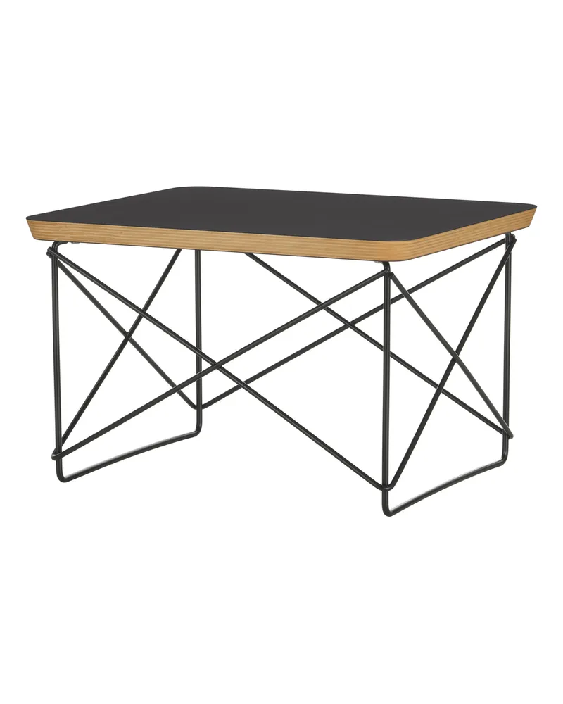 Vitra Beistelltisch Occasional Table LTR - Braun - Edelstahldraht - Designer Charles & Ray Eames 