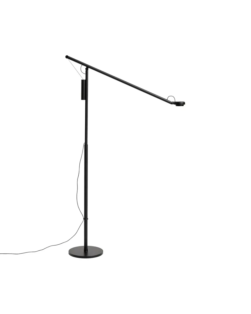 Hay Stehleuchte Fifty-Fifty - Grau - Thermolackiertes Aluminium - Designer Sam Weller 