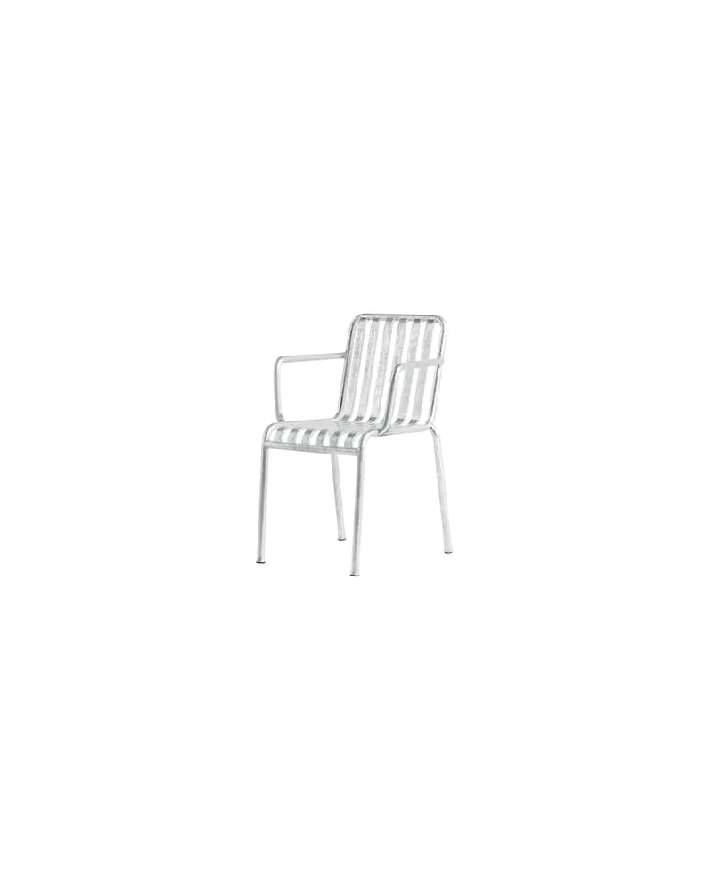 Hay Stapelbarer Sessel Palissade - Metall - galvanisierter Stahl - Designer Ronan & Erwan Bouroullec 