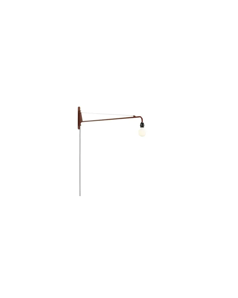 Vitra Wandleuchte mit Stromkabel Lampe Prouvé - Rot - Epoxidbeschichteter Stahl - Designer Jean Prouvé 