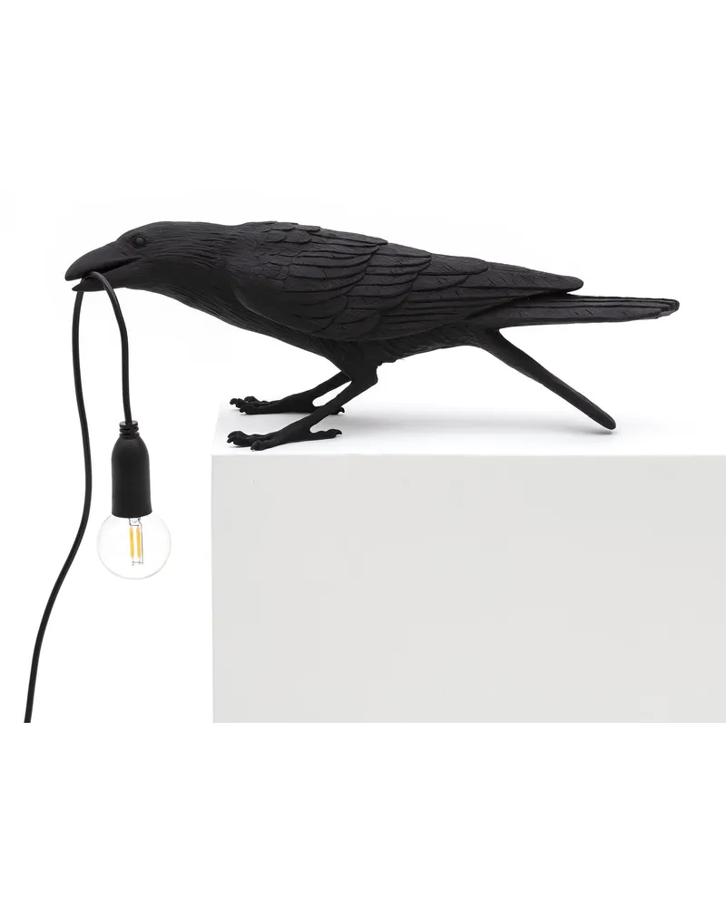 Seletti Tischleuchte Animaux - Schwarz - Harz - Designer Marcantonio 