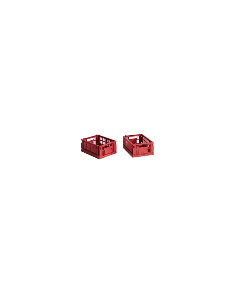 Hay Korb Colour Crate - Rot - Recyceltes Polypropylen - Designer Hay Studio 