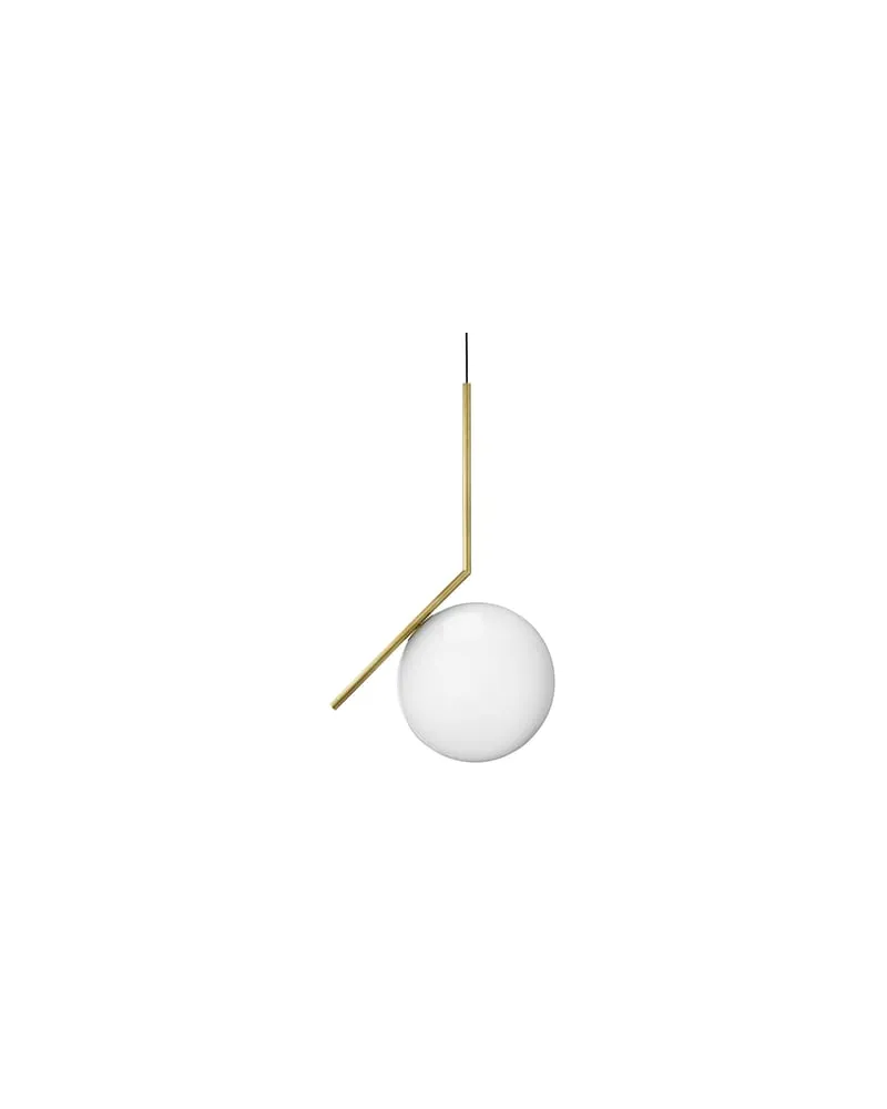 Flos Pendelleuchte IC - Gold - gebürstetes Messing - Designer Michael Anastassiades 