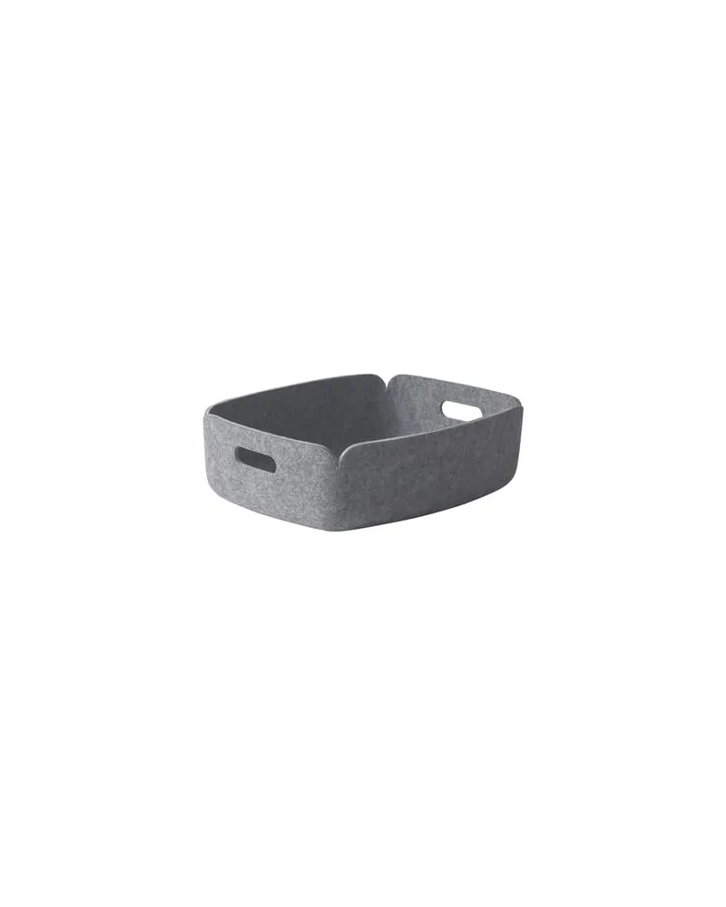 Muuto Korb Restore - Grau - Filz, recycelt - Designer Mika Tolvanen 