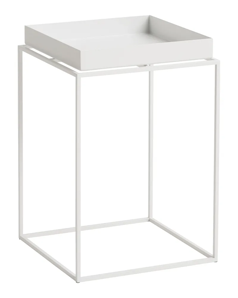 Hay Beistelltisch Tray - Beige - thermolackierter Stahl - Designer Hay Studio 