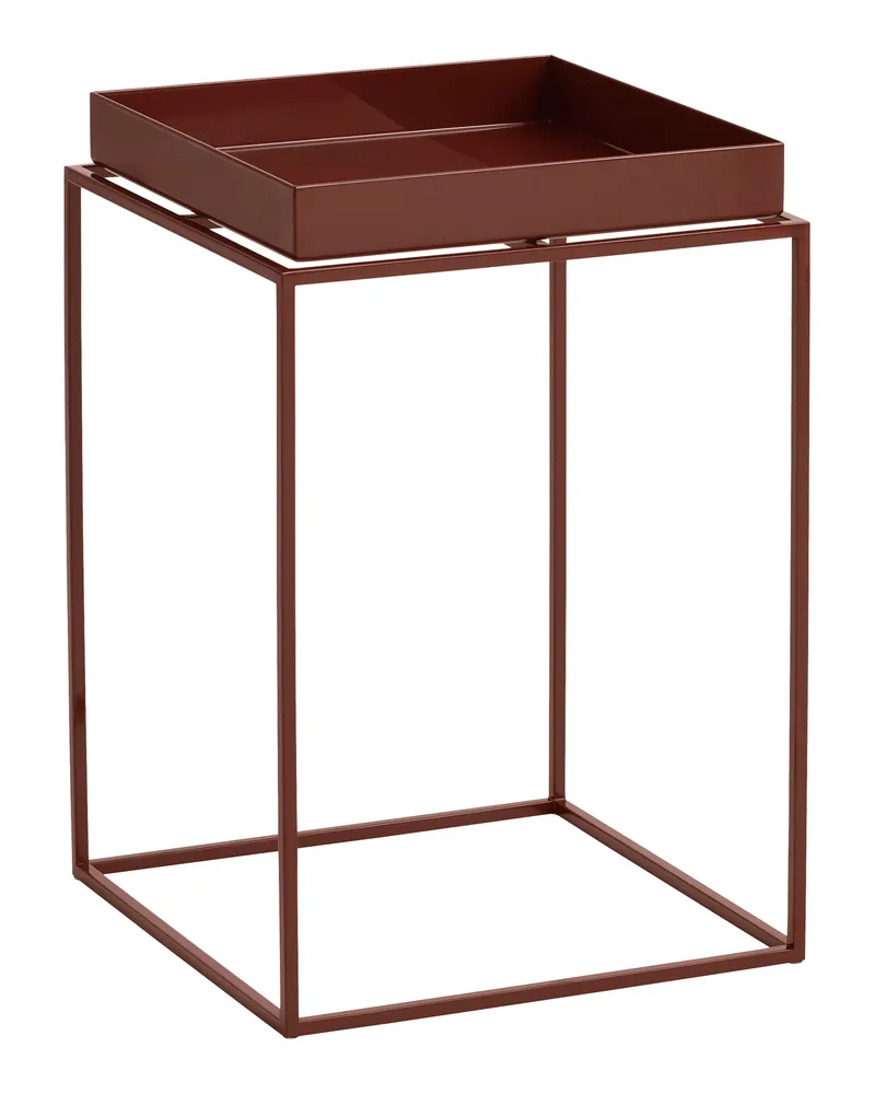 Hay Beistelltisch Tray - Beige - thermolackierter Stahl - Designer Hay Studio 
