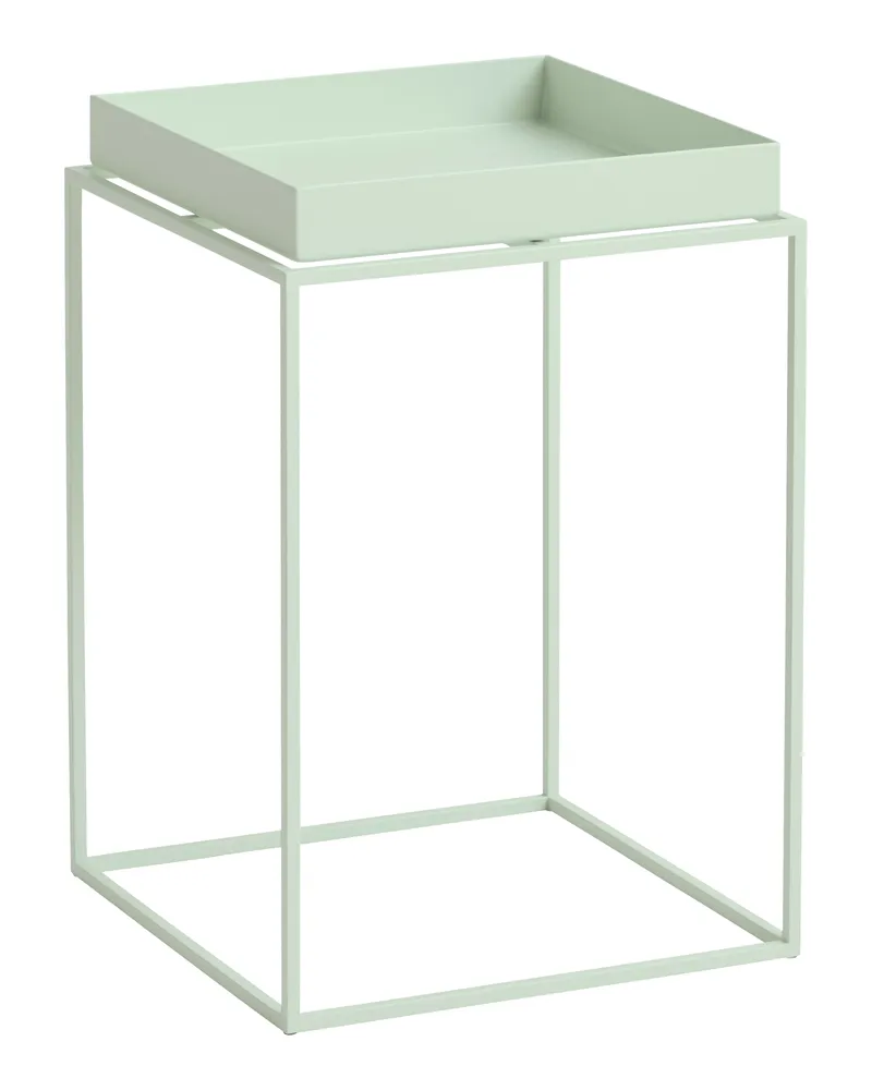 Hay Beistelltisch Tray - Beige - thermolackierter Stahl - Designer Hay Studio 