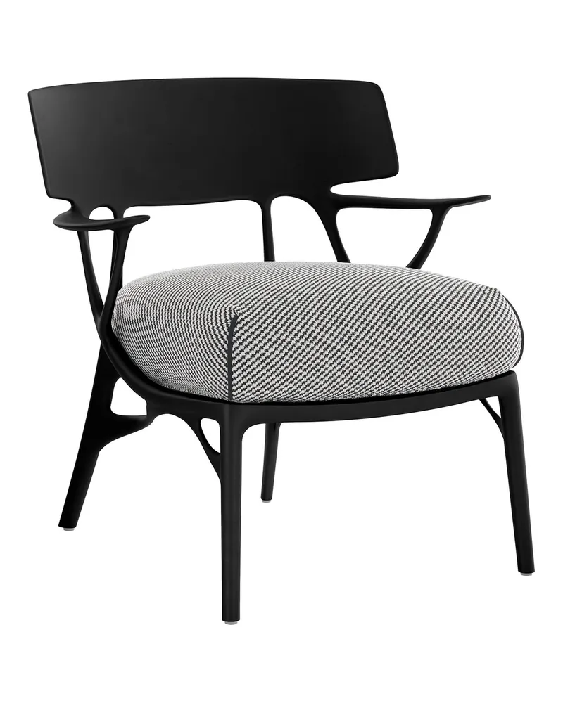 Kartell Gepolsterter Sessel A. I - Grau - Recycelter expandierter Polyurethanschaum - Designer Philippe Starck 