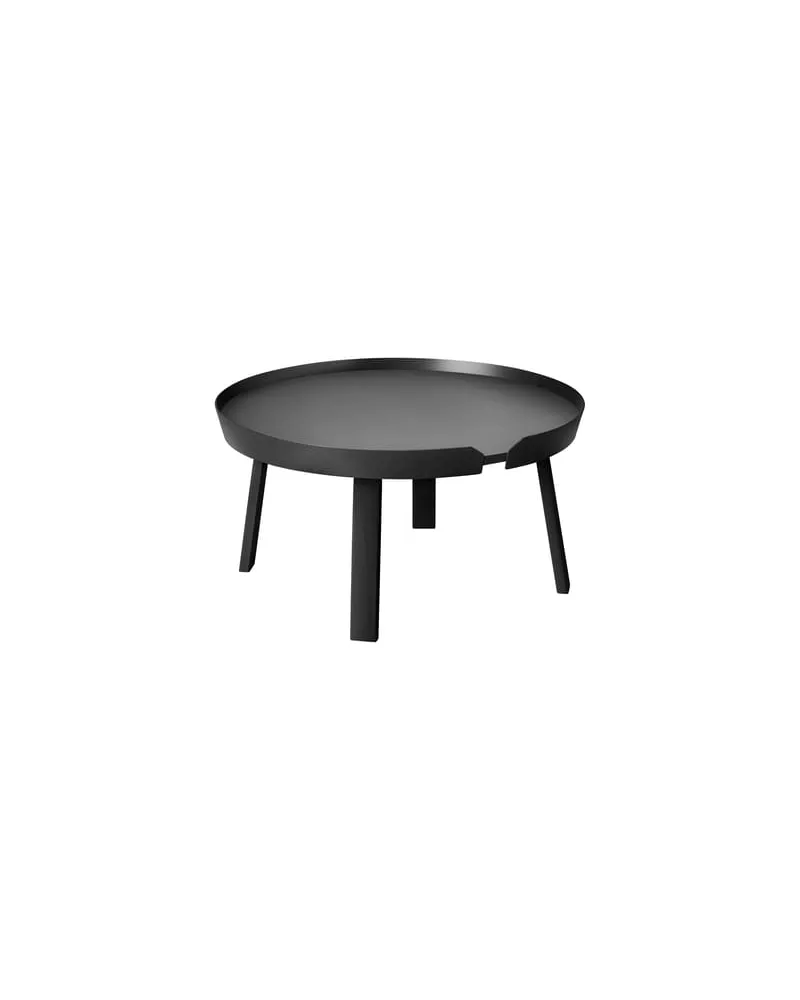 Muuto Couchtisch Around - Schwarz - getönte Esche - Designer Thomas Bentzen 