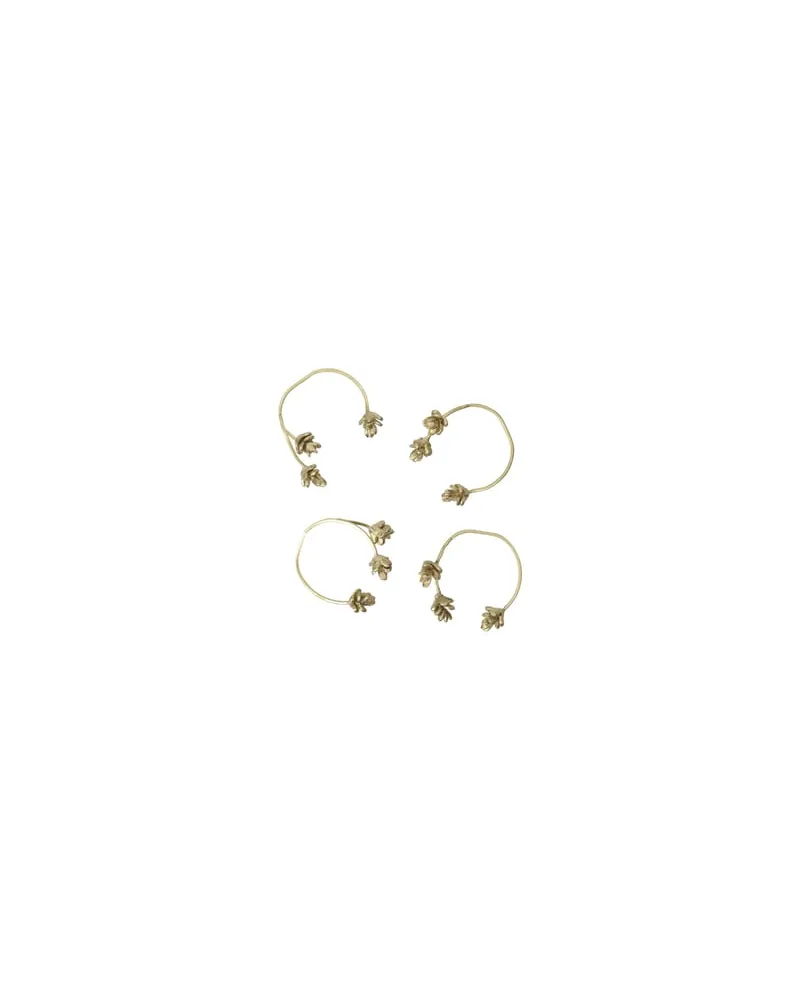 ferm LIVING Serviettenring Noël - Gold - Massives Messing - Designer Trine Andersen 