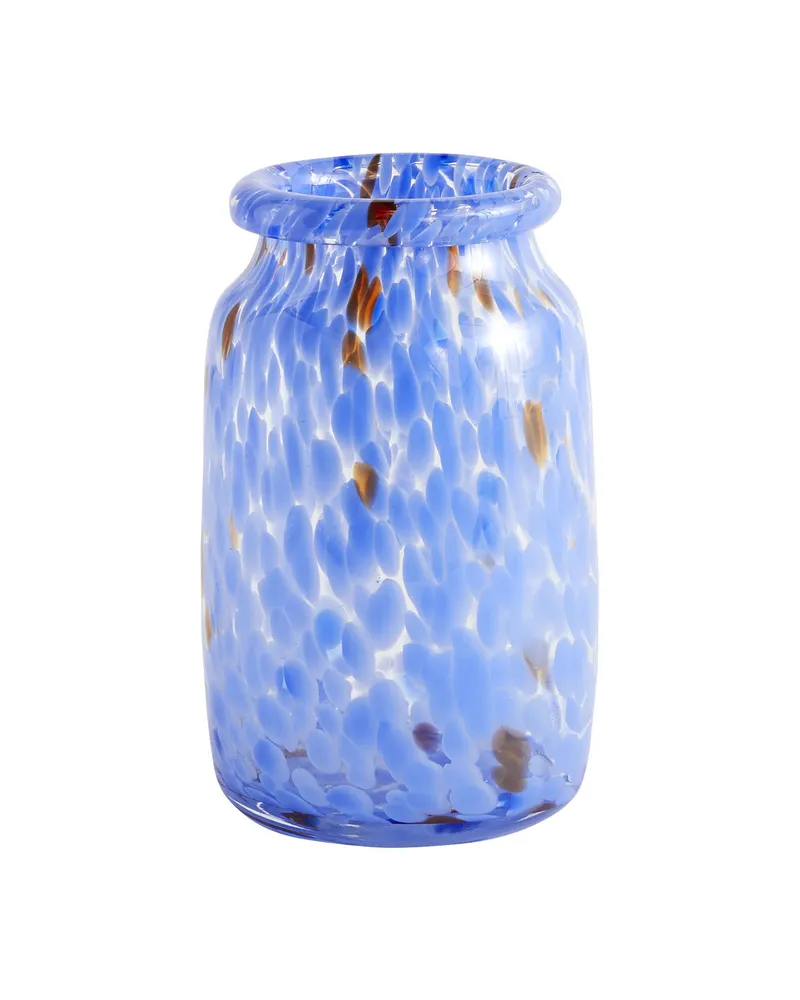 Hay Vase Splash - Blau - geblasenes Glas 