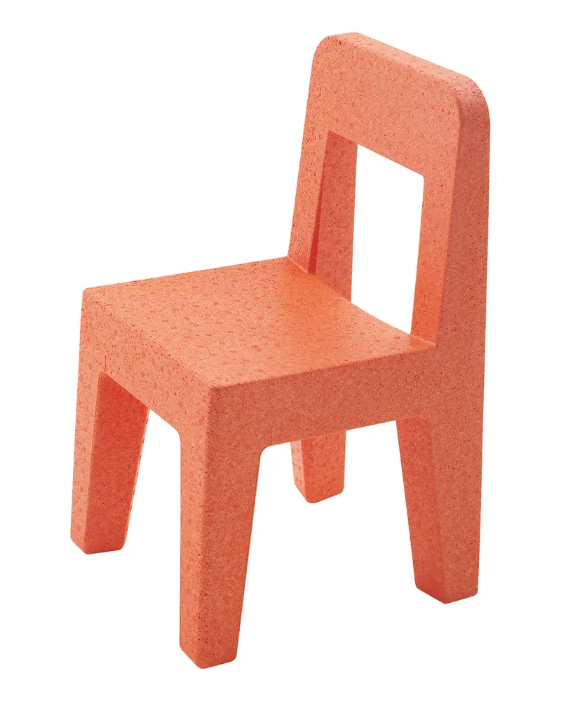 Magis Kinderstuhl - Orange - geschäumtes Polypropylen - Designer Enzo Mari 