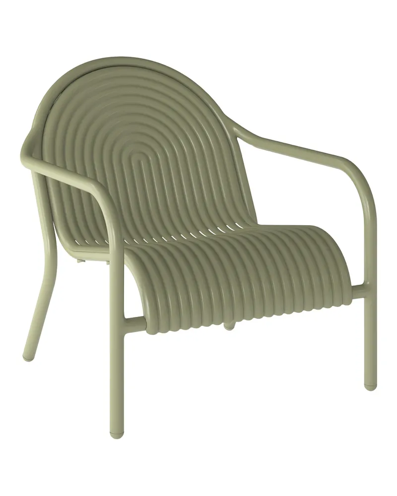 Tom Dixon Stapelbarer Sessel Groove - Grün - Aluminium - Designer Tom Dixon 