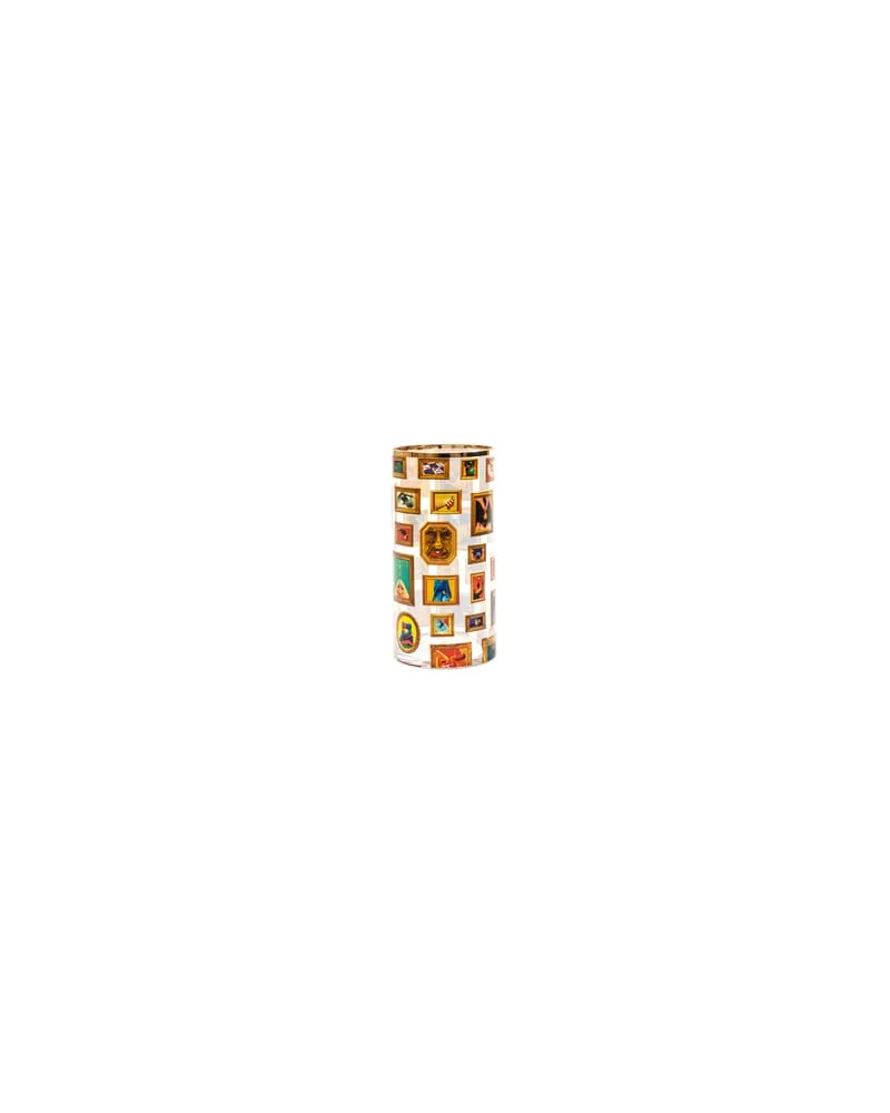 Seletti Vase Toilet Paper - Bunt - Echtgold - Designer Maurizio Cattelan 