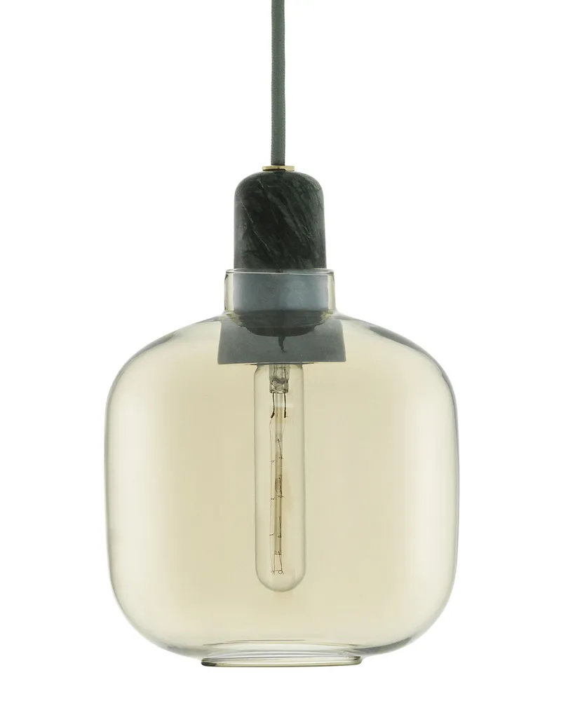 Normann Copenhagen Pendelleuchte Amp - Gold - Marmor - Designer Simon Legald 