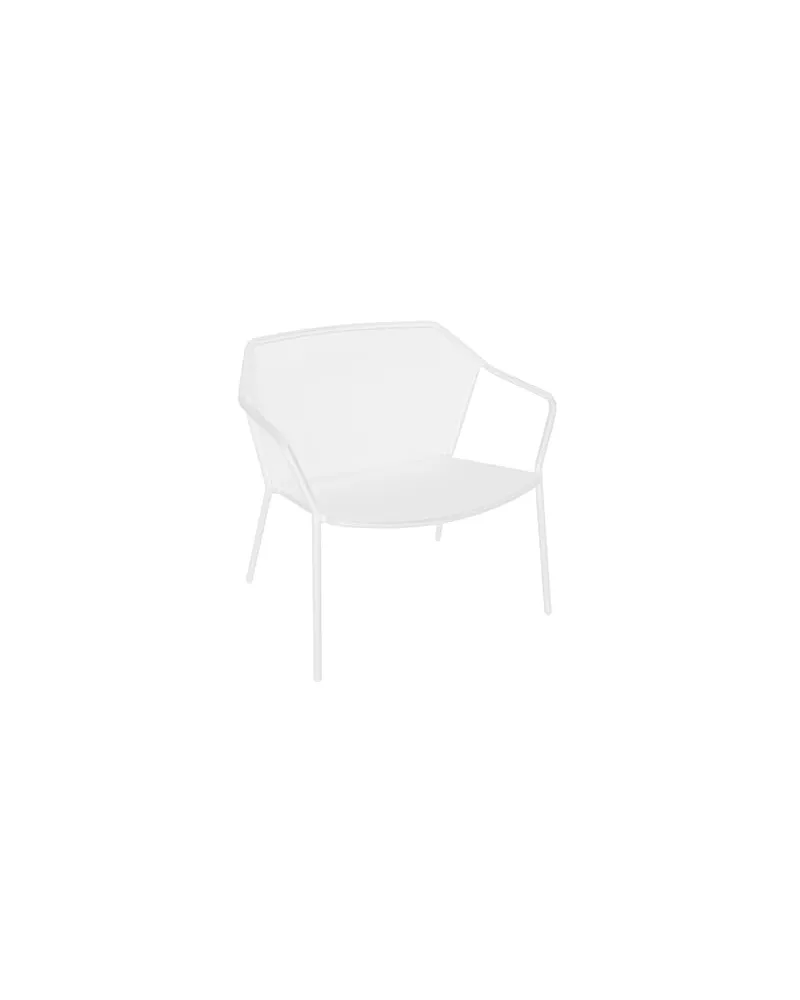 EMU Stapelbarer Sessel Darwin - Weiß - gefirnister Stahl - Designer LucidiPevere Studio 