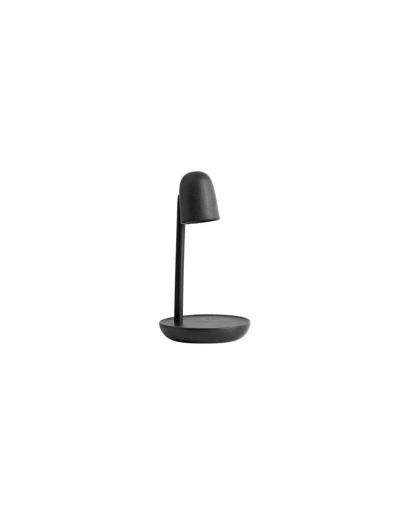 Muuto Tischleuchte Focus - Schwarz - Esche massive, gedreht - Designer Andreas Bergsaker 