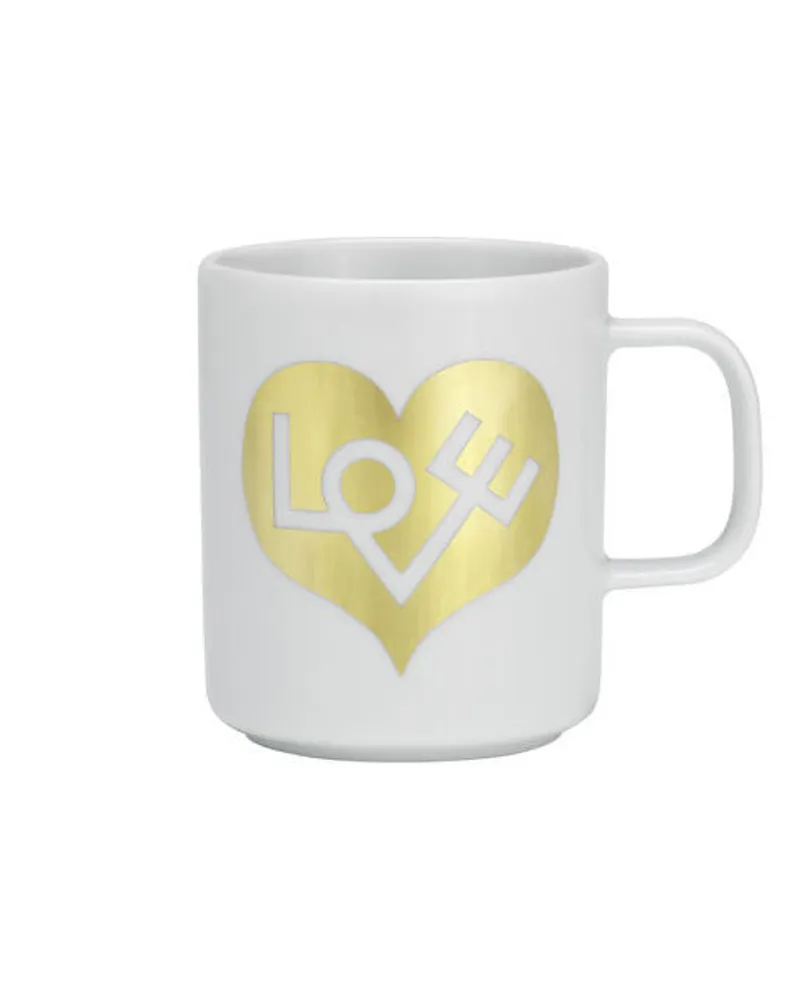 Vitra Becher Coffee Mugs - Gold - Porzellan - Designer Alexander Girard 