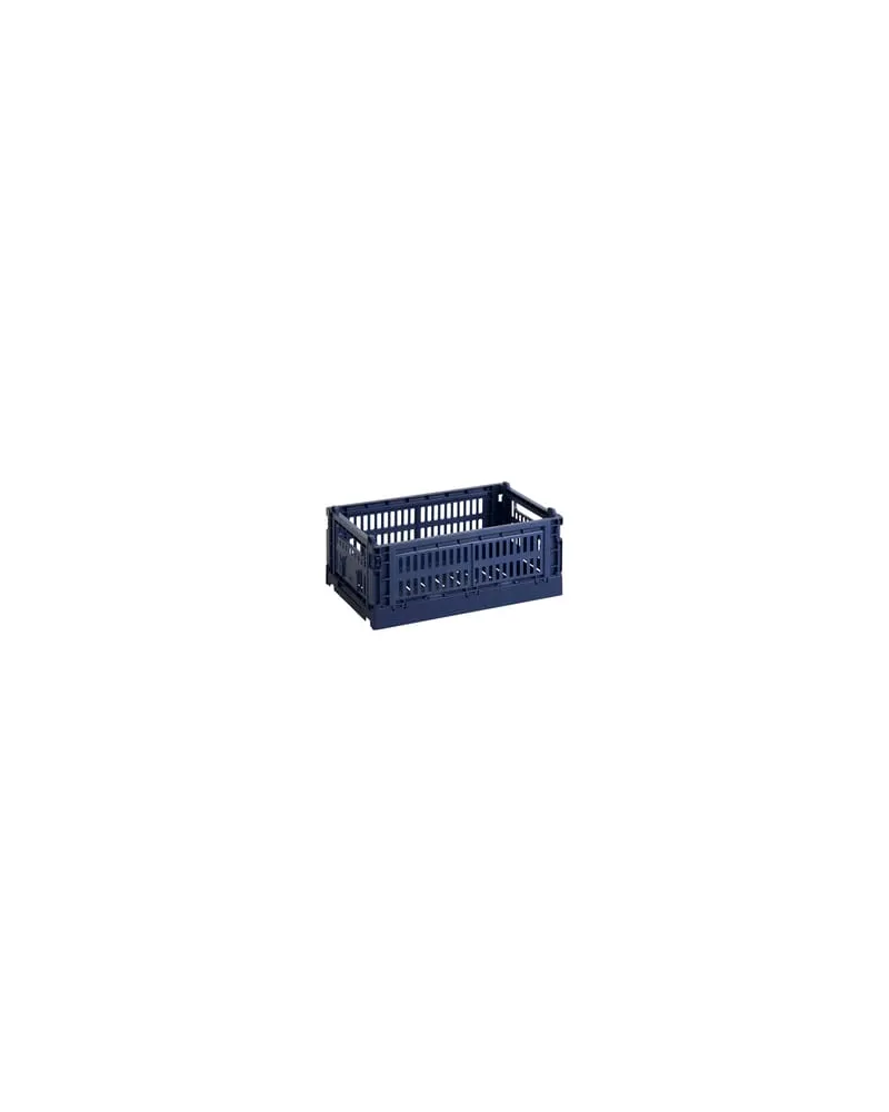 Hay Korb Colour Crate - Blau - Recyceltes Polypropylen - Designer Hay Studio 