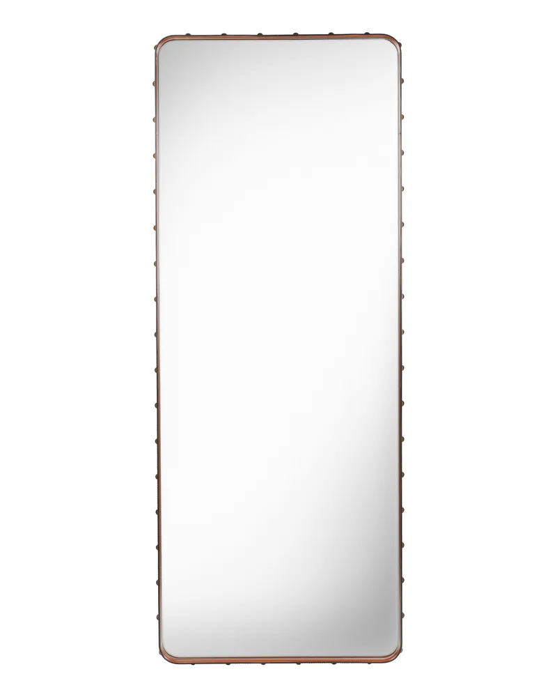 Gubi Wandspiegel Adnet - Braun - Messing - Designer Jacques Adnet 