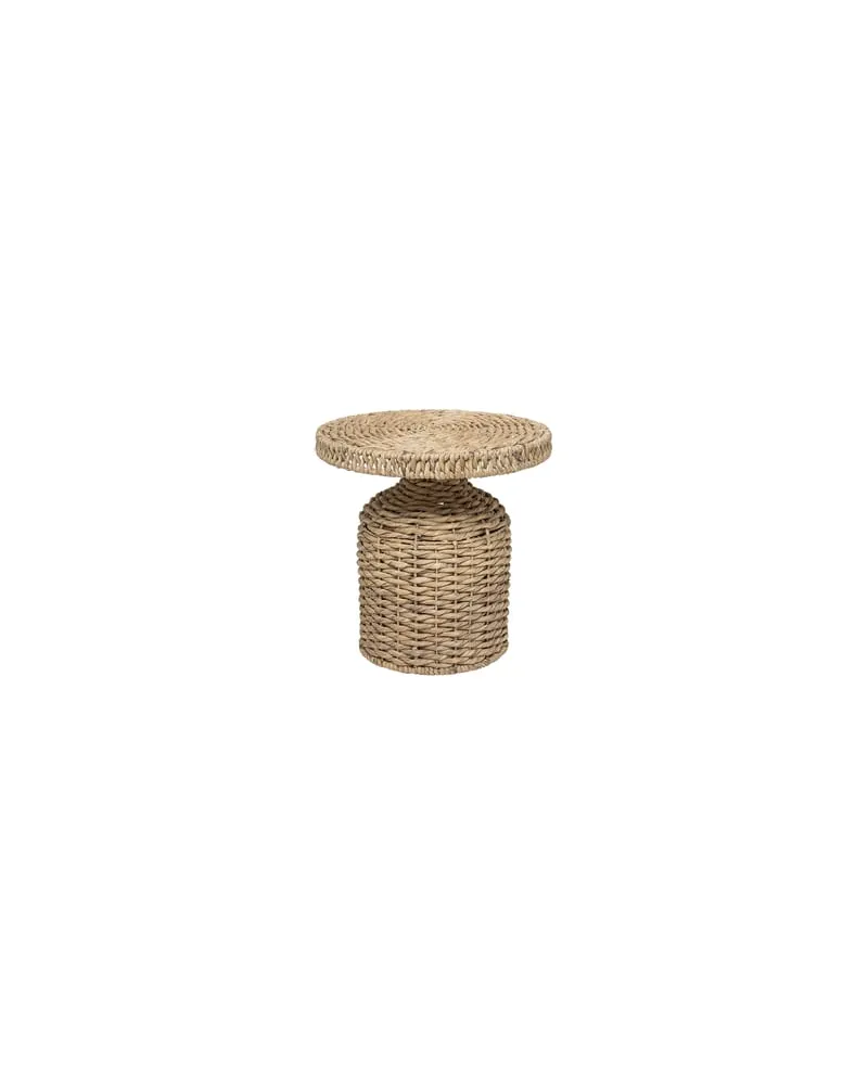 Bloomingville Beistelltisch Rotin - Holz natur - Wasserhyazinthe 