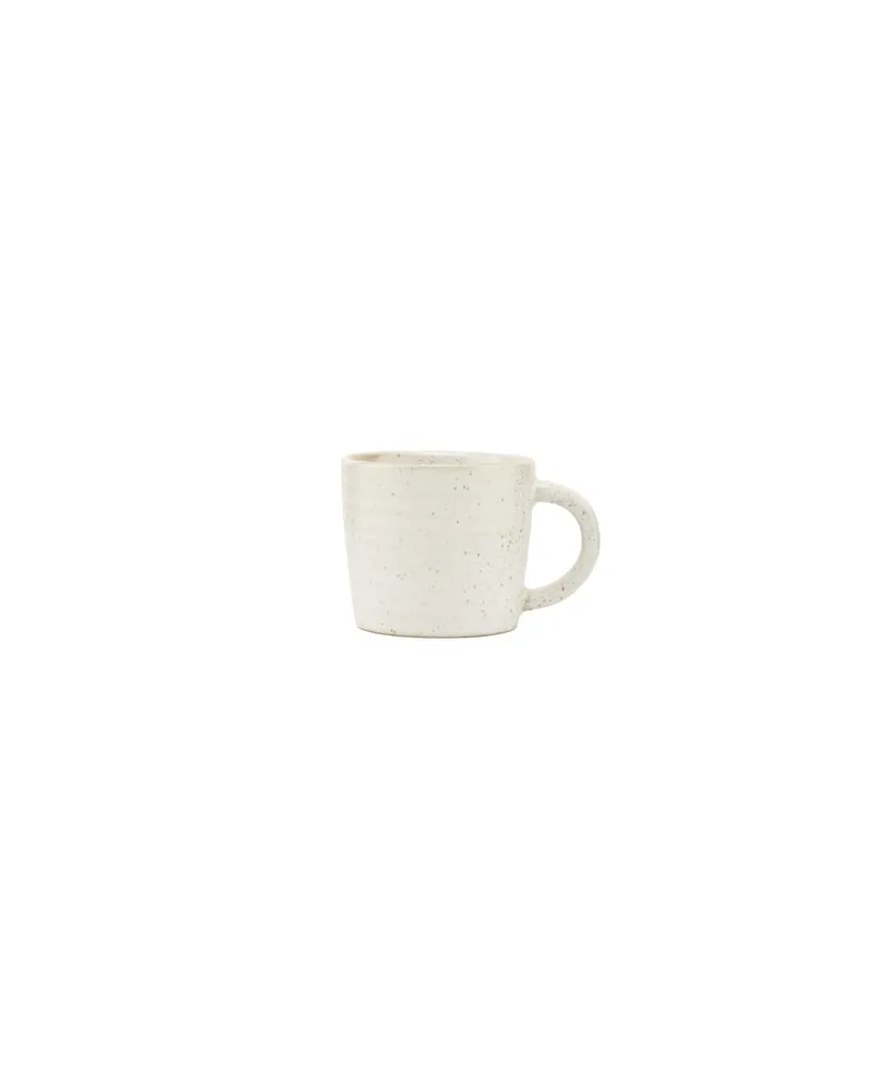House Doctor Espressotasse Pion - Grau - emailliertes Porzellan 