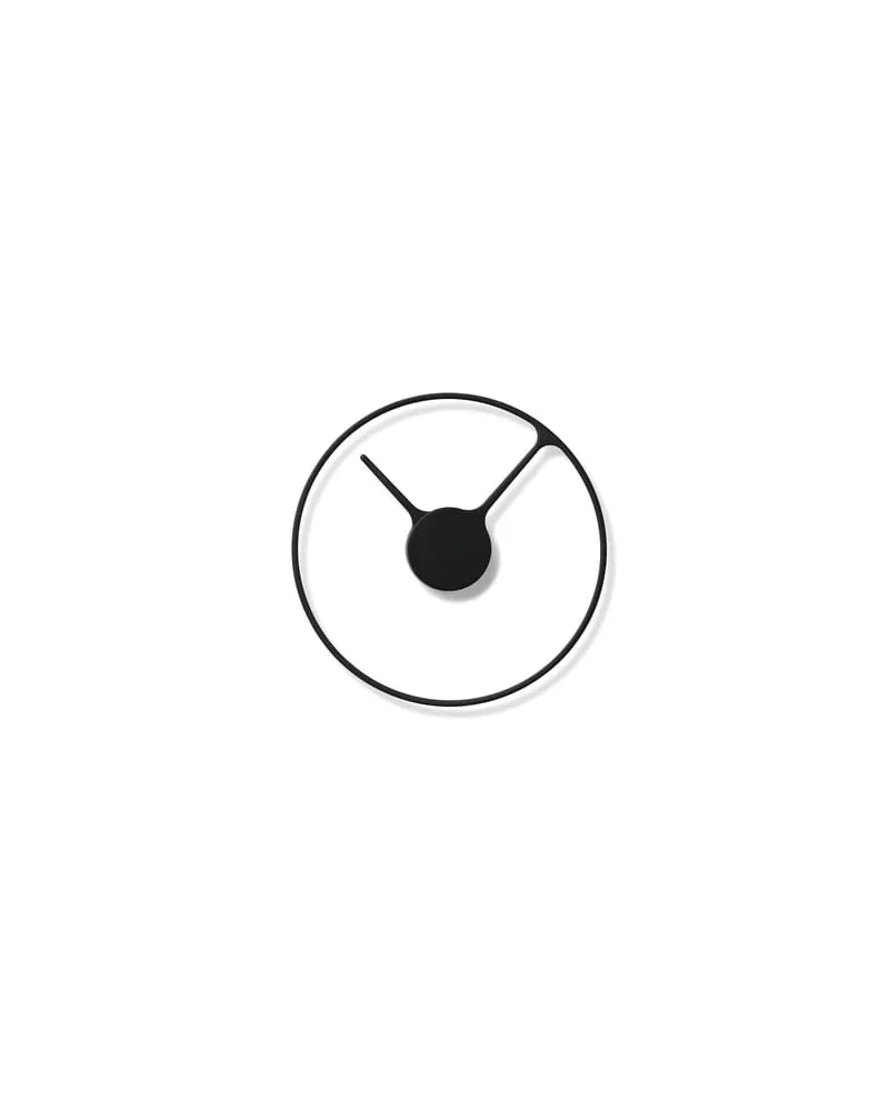 Stelton Wanduhr Stelton Time - Schwarz - Aluminium - Designer Jehs & Laub 