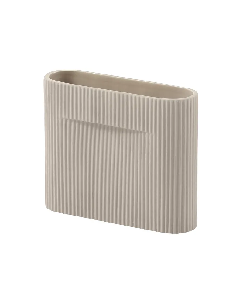 Muuto Vase Ridge - Beige - Fayence - Designer Studio Kaksikko 