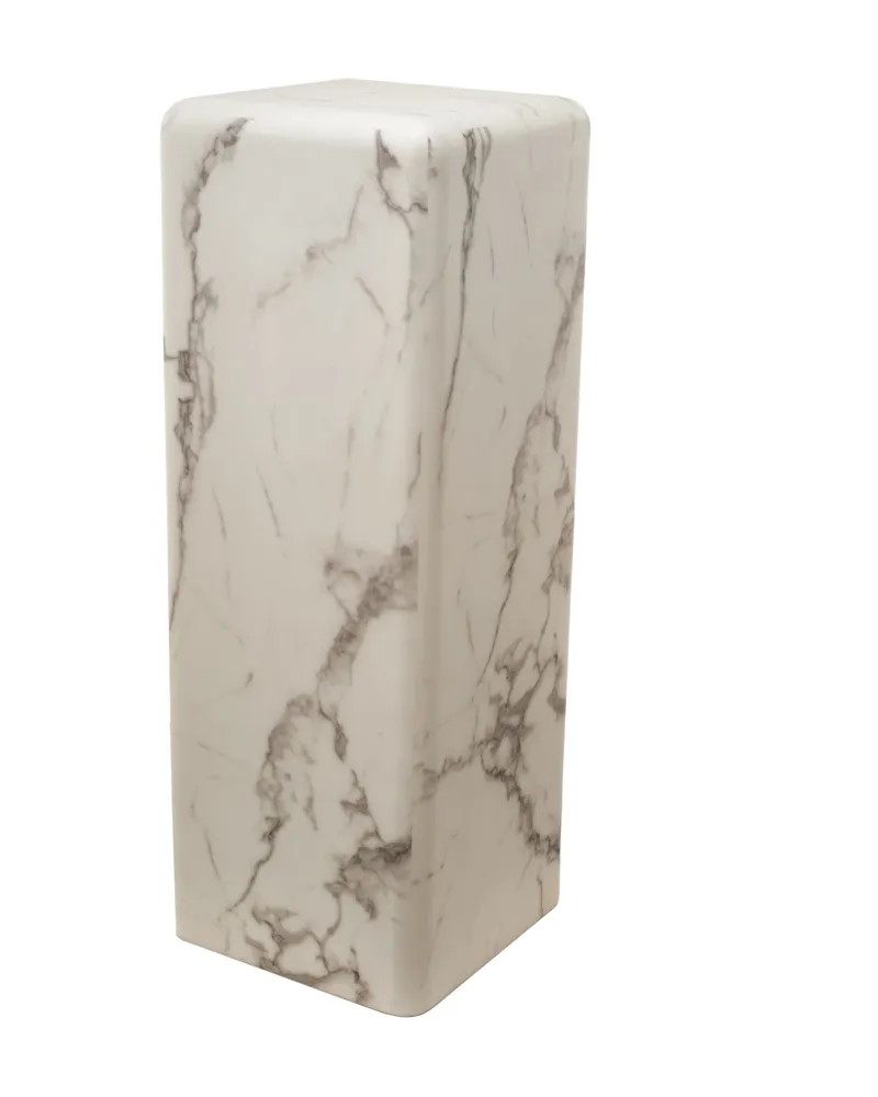 POLSPOTTEN Spalte Marble look - Weiß - Holzfaserplatte 