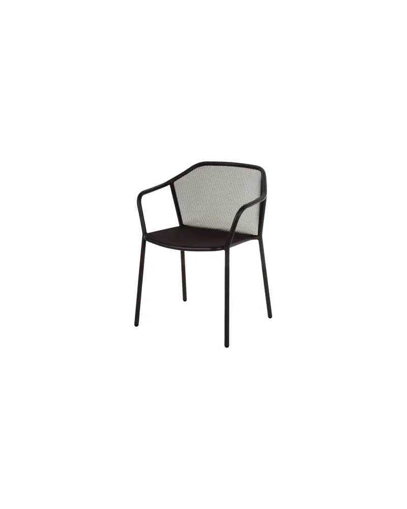 EMU Stapelbarer Sessel Darwin - Schwarz - gefirnister Stahl - Designer LucidiPevere Studio 