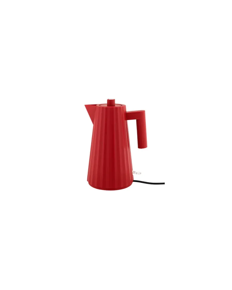 Alessi Wasserkocher Plissé - Rot - thermoplastisches Harz - Designer Michele de Lucchi 