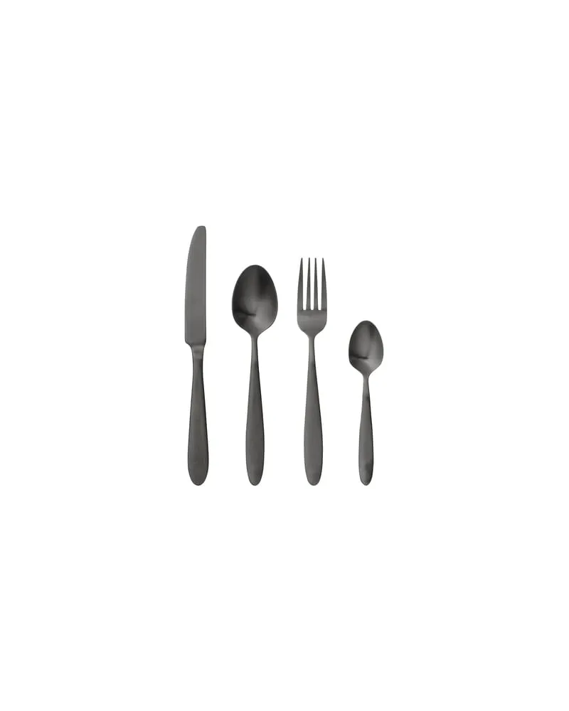 Bloomingville Besteck Set Set de couverts - Schwarz - rostfreier Stahl 
