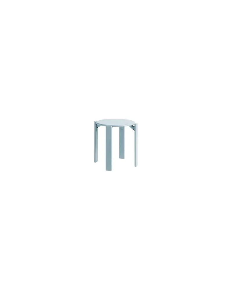 Hay Stappelbarer Hocker Rey - Blau - Buchenfurnier - Designer Bruno Rey 