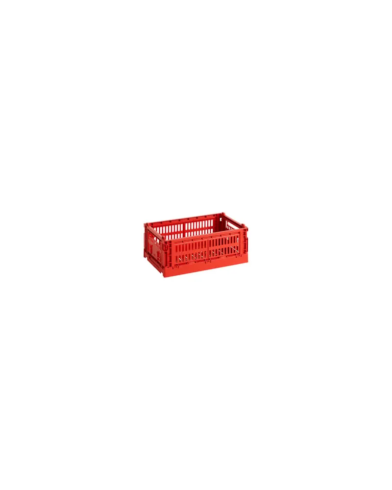 Hay Korb Colour Crate - Rot - Recyceltes Polypropylen - Designer Hay Studio 