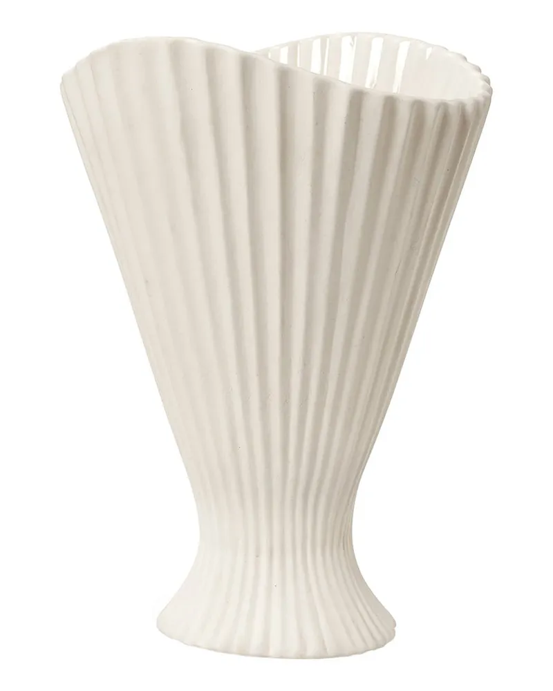ferm LIVING Vase Fountain - Weiß - Sandstein - Designer Trine Andersen 