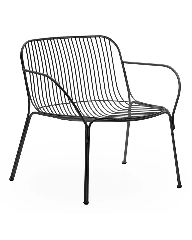 Kartell Lounge Sessel HiRay - Schwarz - bemalter galvanisierter Stahl - Designer Ludovica & Roberto Palomba 