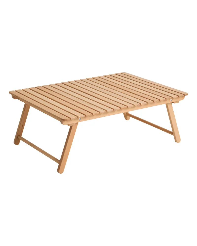 Hay Klappbarer Couchtisch OUTDOOR MARKET - Holz natur - FSC-zertifizierte Buche - Designer Jasper Morrison 