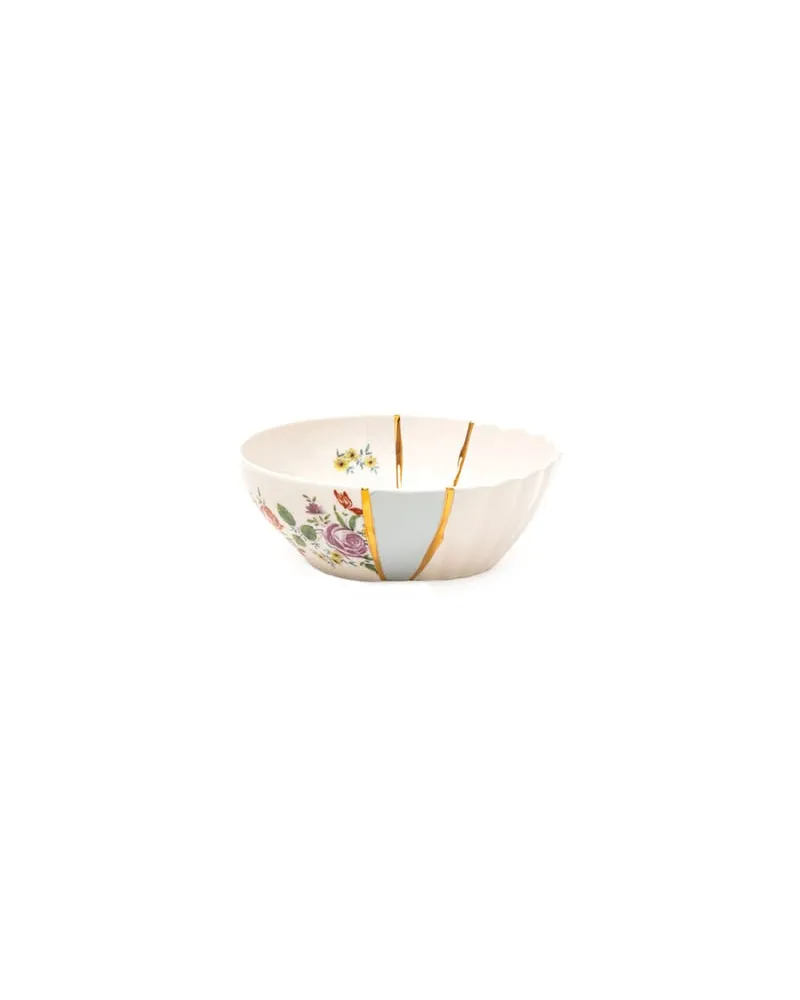 Seletti Salatschüssel Kintsugi - Bunt - Feingold - Designer Marcantonio 