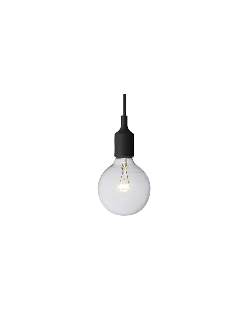 Muuto Pendelleuchte E27 - Schwarz - Silikon - Designer Taf Architects 