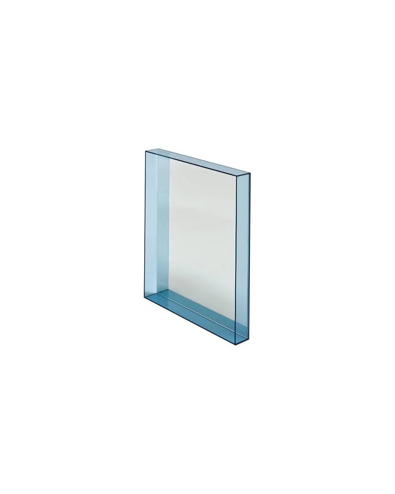 Kartell Wandspiegel Only me - Blau - Spiegel-Finish - Designer Philippe Starck 