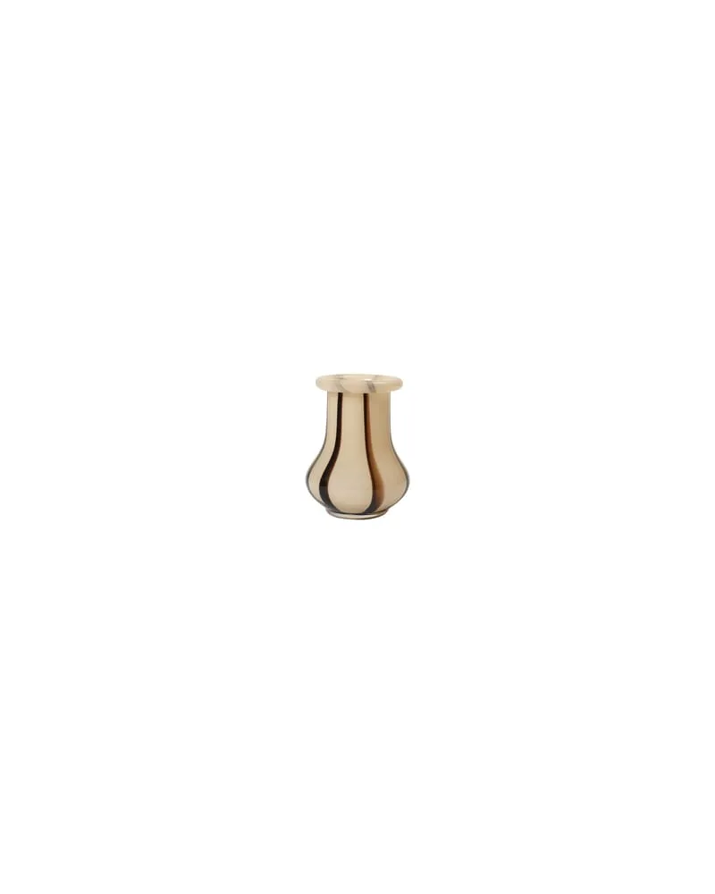 ferm LIVING Vase Riban - Beige - mundgeblasenes Glas 
