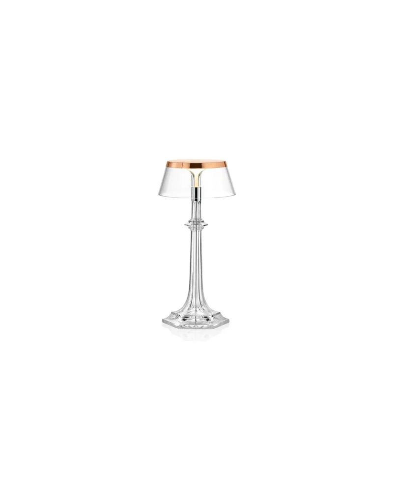 Flos Tischleuchte Bon Jour - Transparent - PMMA - Designer Philippe Starck 