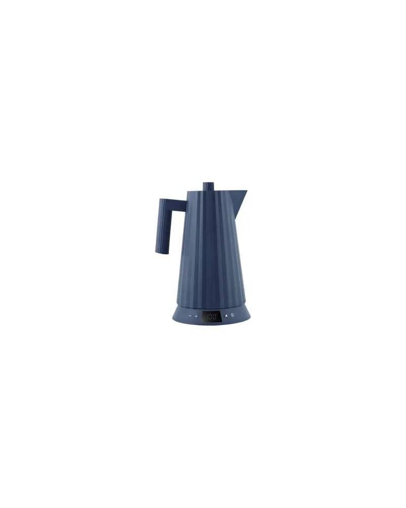 Alessi Wasserkocher Plissé - Blau - thermoplastisches Harz - Designer Michele de Lucchi 