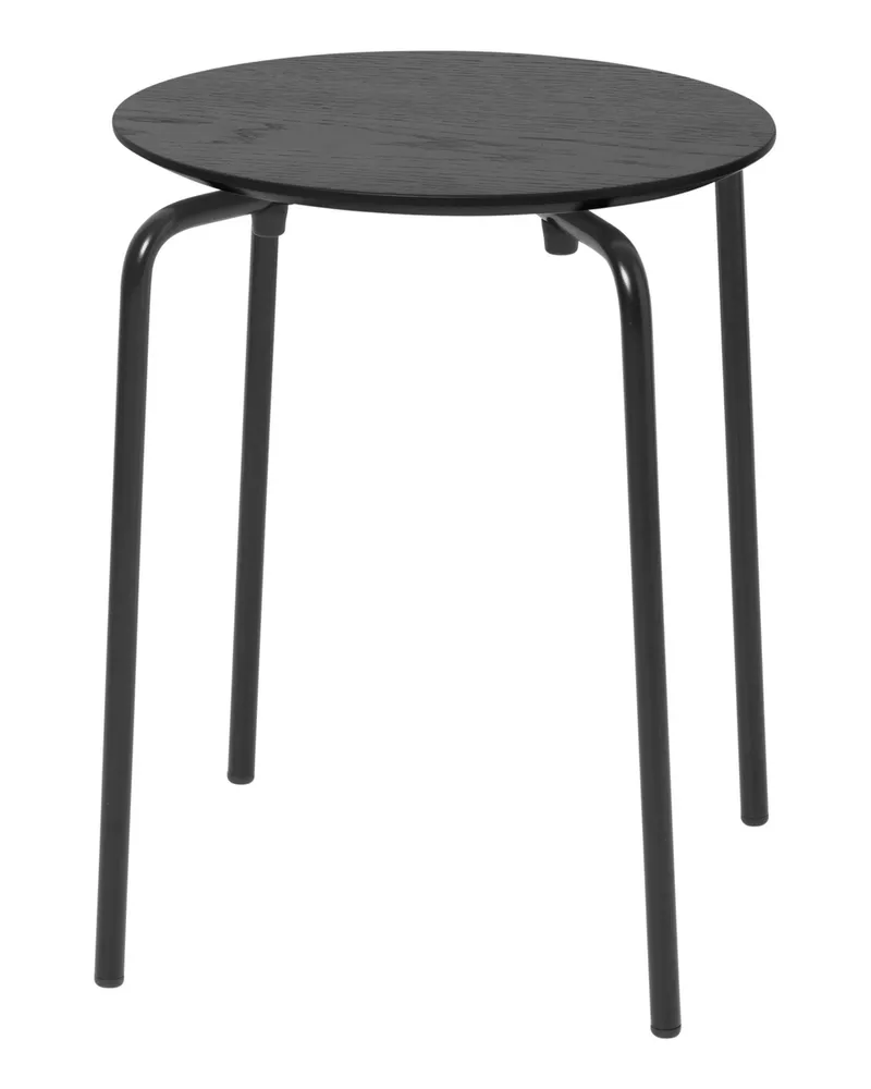 ferm LIVING Stappelbarer Hocker Herman - Schwarz - Epoxid-lackierter Stahl - Designer Herman Studio 